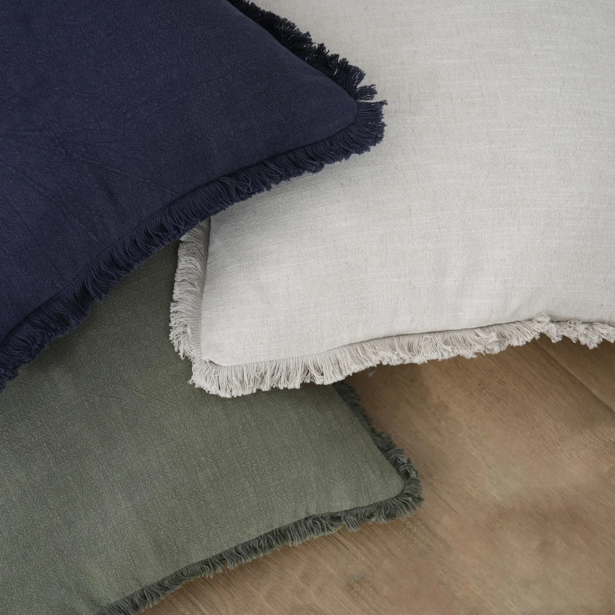 Set Of 2 Decorative Linen Fringe Lumbar Throw Pillow Covers Boho Farmhouse Cushion Cover With Tassels Soft Pillowcase For Couch - Image 5