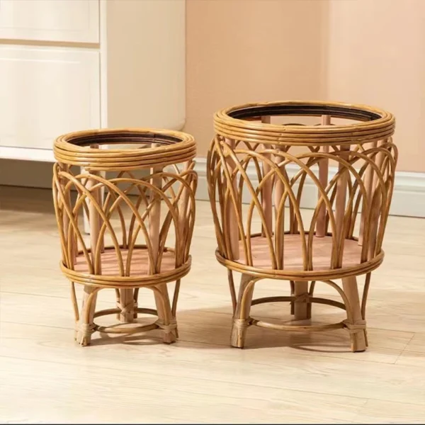 Chic Nordic Wooden Flower Pot Stand for Indoor & Outdoor Plants