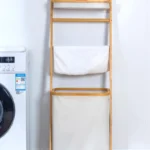 Eco-Friendly Bamboo Laundry Basket: Stylish Multi-Layer Organizer