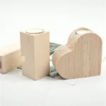 Heart-Shaped Tealight Candle Holder: Wood Elegance for Cozy Decor - Image 6