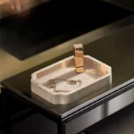 Natural Travertine Irregular Square Tray Design Ornament Home Hotel Bathroom Desktop Jewelry Cosmetics Storage Tray Decoration