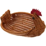 Rattan Storage Basket Woven Natural Baskets for Gifts Empty Snacks Party Fruit Food Holder Decor