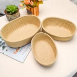 Nordic Woven Cotton Rope Storage Baskets Organize Boxs Sundries Key Cosmetics Storage Baskets Desktop Sundries Organize Basket - Image 4