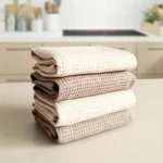 Minimalist 4-Piece Cotton Tea Towel Set for Stylish Kitchens - Image 5