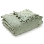 Baby Knitted Blankets Cotton 90*70cm Newborn Boy Girl Swaddle Wrap Best Comfort All Seasons Infant Unisex Stroller Bedding Cover - Image 3