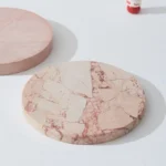 Pink Pattern Marble Storage Tray Live Broadcast Display Tableware Jewelry Tray - Image 4