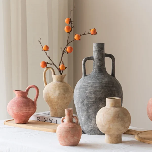 Surprised silent wind ceramic vase indoor pottery living room desktop decorative entrance TV cabinet B&B ornaments