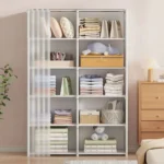 6/5 Layers Dustproof Wardrobe High Capacity Partition Bookshelf Bedroom Open Simple Assembly Storage Cabinet Bedroom Furniture - Image 3