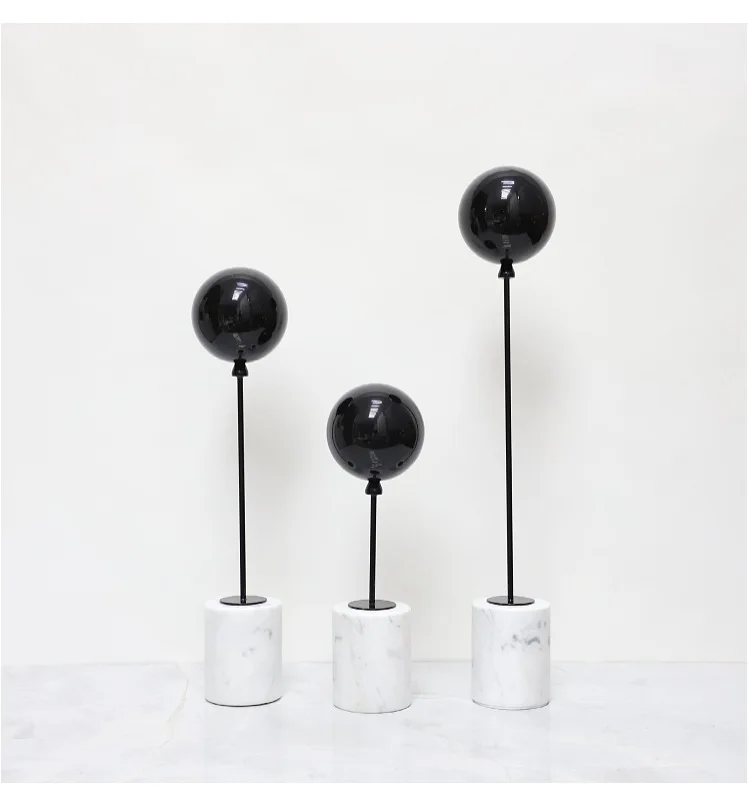 Minimalist Balloon Art Sculpture, Natural Marble Base, Tabletop Ornaments, Metal Balloon Sculpture, Room Aesthetic Decoration 8 kf Sd0fde8e977244064bd17bfad52361278V