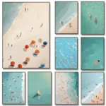 Abstract Beach Vibes Canvas Art for Summer Spaces - Image 3