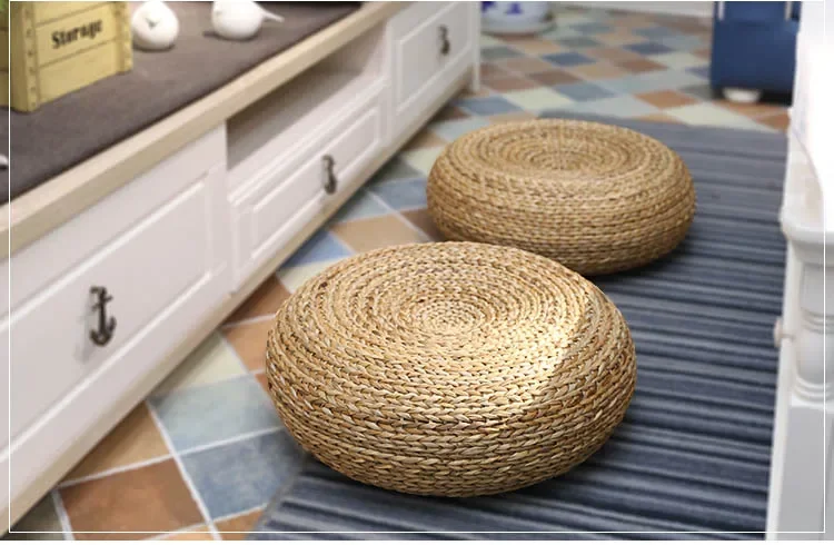 for Furniture Home Living Room Chairs Hallway Pouf Rattan Tea Ceremony Meditation Small Round Stool Balcony Decorative Stool 12 kf Sd172298a778340fca26ff2d6033f0504S