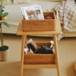 3 Sizes Rectangular Rattan Storage Baskets, Handmade Woven Nesting Wicker Baskets for Decor, Fruit Tray and Snack Storage Box - Image 3