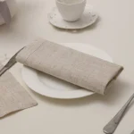 Elegant Hemstitched White Cotton Napkins - 12 Pack for Parties - Image 4