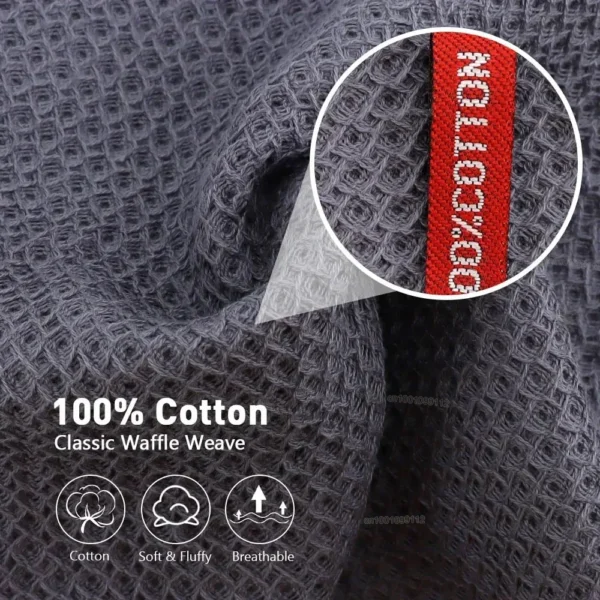 Ultra-Soft Cotton Kitchen Towel Set - 4 Colors for Easy Cleanup