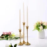1pc/3pcs for weddings Thanksgiving Christmas and hotel decoration Vintage and elegant metal tabletop candle holders - Image 5