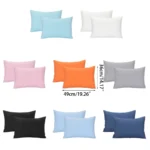Kids Pillow Covers for Children 2PCS Microfiber Pillow Cases Toddler Envelope Pillow Cover Breathable Travel Pillowcase - Image 6
