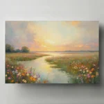 Charming Rustic Cattle & Sheep Canvas for Cozy Spaces - Image 3