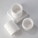 Serene 200 ml White Ceramic Candle Jar for Elegant Decor - Image 4