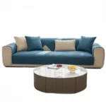 Luxurious Dark Blue Linen Sofa Cover - Non-Slip & Durable Protection - Image 3