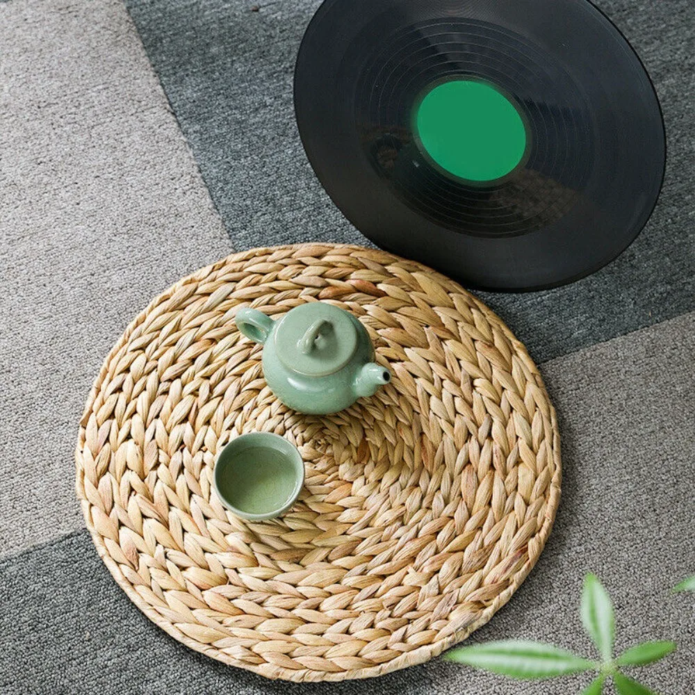 Natual Straw Weave Rattan Round Placemats Cups Mat Dining Table Home Decor Table Decoration Accessories Natual Straw Mats Pads 9 kf Sd91c7839a0c9496ea5f247daae71b79du