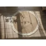 Japanese Style Round Carpets Natural Jute Mats Handmade Rattan Grass With Tassel Rugs Sofa Tea Table Mat Living Room Home Decor - Image 5