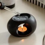 Sleek Black Ceramic Reed Diffuser for Ultimate Aromatherapy