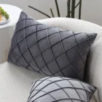 Gray Cushion Cover for Sofa Living Room 30x50 Pillow Cover Soft Velvet Bedroom Pillowcase Home Decor Nordic Style Funda Cojin - Image 6