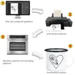 Sublimation Blanks Enamel Mug 17 OZ ,Camping Travel Coffee Cup Can be used as a gift for Christmas Thanksgiving Mother's Day - Image 6