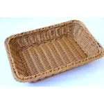 Hand-woven Imitation Rattan Wicker Basket Rectangular Storage Box Fruit Tea Snack Bread Basket Cosmetic House Kitchen Supplies - Image 5