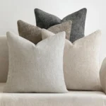 18x18 Inch Chenille Throw Pillow Covers Luxury Soft Cushion Case for Home Couch Bed Living Room Spring Farmhouse Decor - Image 2