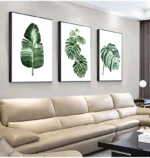 Scandinavian Style Tropical Plants Poster Green Leaves Decorative Picture Modern Wall Art Paintings for Living Room Home Decor - Image 2