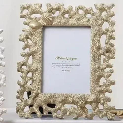 Mediterranean Coral 7" Resin Frame for Elegant Memories