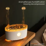 DC 24V Home Electric Aromatherapy Essential Oil Diffuser Jellyfish Smoke Ring Air Humidifier with 3 Colors Light Remote Control - Image 3