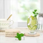 Natural Marble Coasters Placemat Vintage Travertine Whiskey Coffee Coasters Heat Resistant Non-Slip Insulation Pads - Image 4