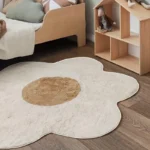 Irregular Flowers Soft Plush Carpet Simple Girl Bedroom Rugs Modern Living Room Sofas Home Decoration Cloakroom Fluffy Foot Mat - Image 4