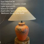 FAIRY Contemporary Ceramic Table Lamp American Retro Creativity Living Room Bedroom Study Villa Hotel Homestay Desk Light - Image 2