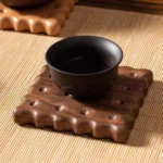 Natural Wooden Cookie Coasters Reusable Anti-skidding and Heat-resistant Coffee Hot Pad Drink Cup Mat Kitchen Home Tableware - Image 4