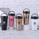 Steel Vacuum Coffee Cup 500ml Double Wall Ice Cooler Home Coffee Car Vacuum Flask - Image 3