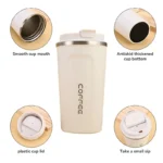 Travel-Ready Stainless Steel Mug – Hot & Cold Drinks for Hours - Image 5