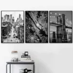 Urban Elegance: Black & White NYC Canvas Art for Your Home - Image 2