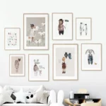 Charming Animal Alphabet Canvas Prints for Kids' Rooms - Image 2