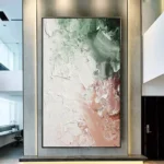 Vibrant Hand-Painted Acrylic Abstract Wall Art for Modern Spaces - Image 3