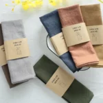 Cotton Linen Thicken Colorful Cloth Napkins,Reusable Fabric Placemat,for Kitchen Dining Hotel Restaurant Serving Table Decor - Image 3