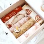 Bamboo Baby Blankets Newborn Muslin Swaddle 120x120 Nursery Blanket Baby Wrap Swaddle Blanket Super Soft - Image 5