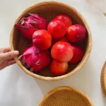 Hand-woven Flower Basket Food Storage Platters Natural Simplicity Rattan Storage Basket for Home Kitchen Storage Accessories - Image 4
