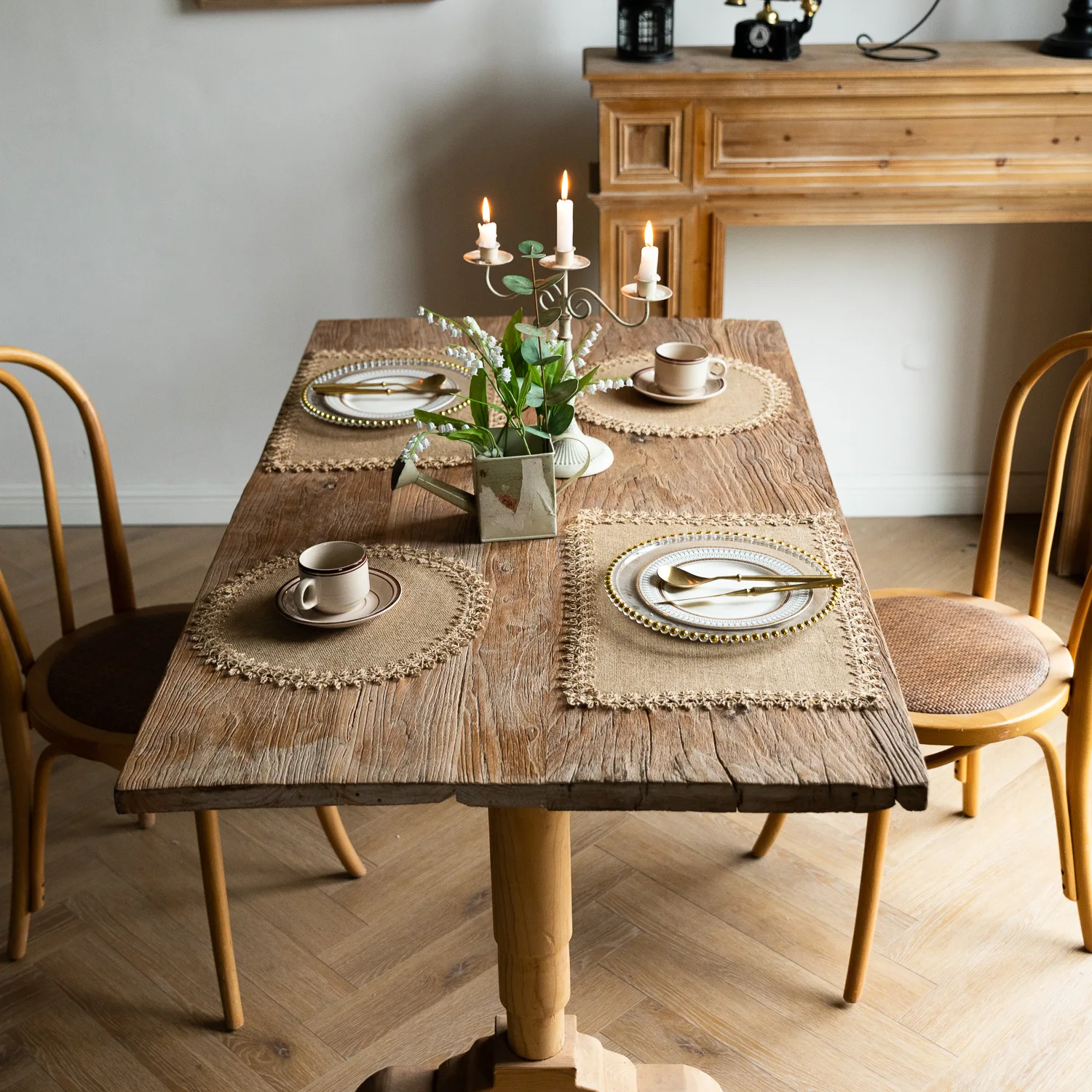 2 PCS Braided Placemats Heat Resistant Jute Table Mats Farmhouse Woven Fabric Natural Place Mats for Decorations Indoor Outdoor 9 kf Se83bc319e5354e1dad8f583d20b81bcf2