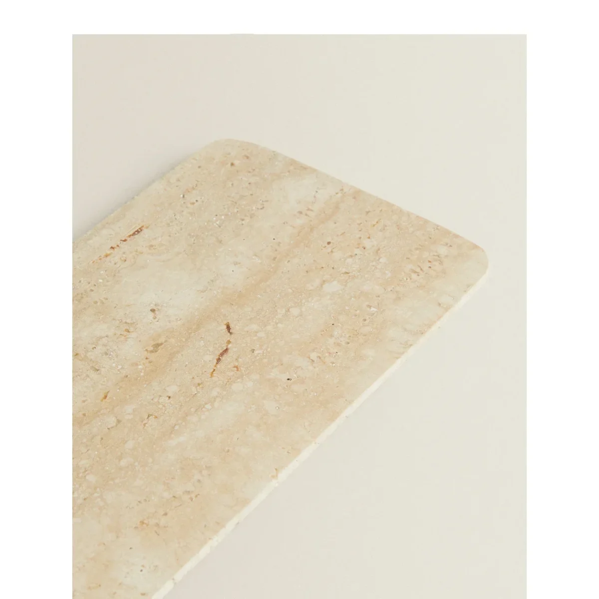 Vintage Natural Marble Beige Travertine Cave Hole Stone Marble Rectangle Household Storage Trinkets Jewelry Tray Accessories - Image 5