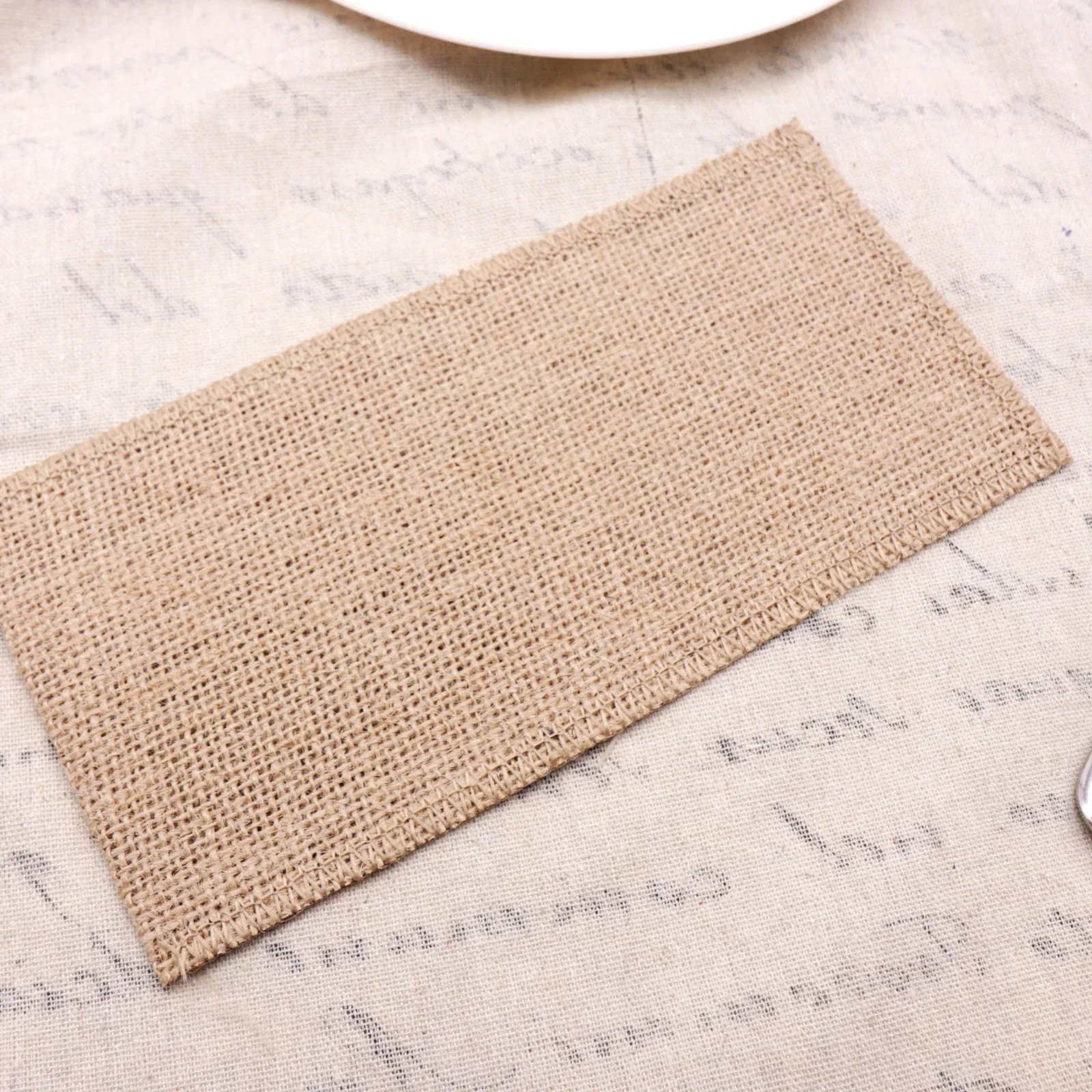 Natural Burlap Tableware Utensil Holders Lace Silverware Holder Bag Wedding Decor Knife Forks Cutlery Pouch Bag Party Supplies 22 kf Sea09df820f0f4990b093a6893493fedfs