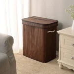 Large Laundry Basket Waterproof with Handle Portable Tall with Lid Laundry Hamper for Living Room Bedroom Dorm Bathroom Nursery - Image 4