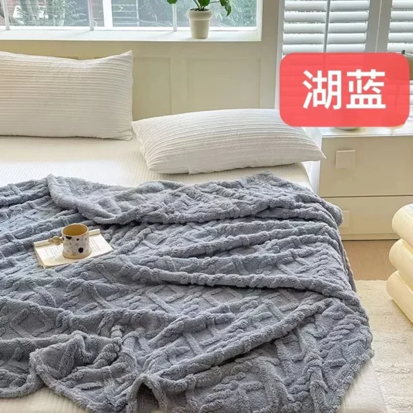 Luxurious Thicker Fleece Throw Blanket - Soft & Cozy Comfort